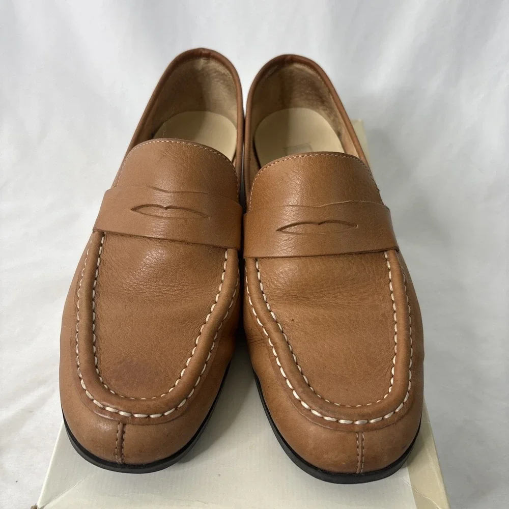 Talbots Taylor Classic Driving Moccasins Women's‎ 8 British Tan Shoes